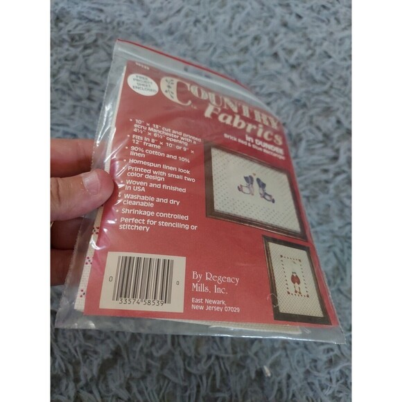 Country Fabrics in Dundee 10" x 13" by Regency Mills, Inc Blue Rose Rectangle - Picture 7 of 7